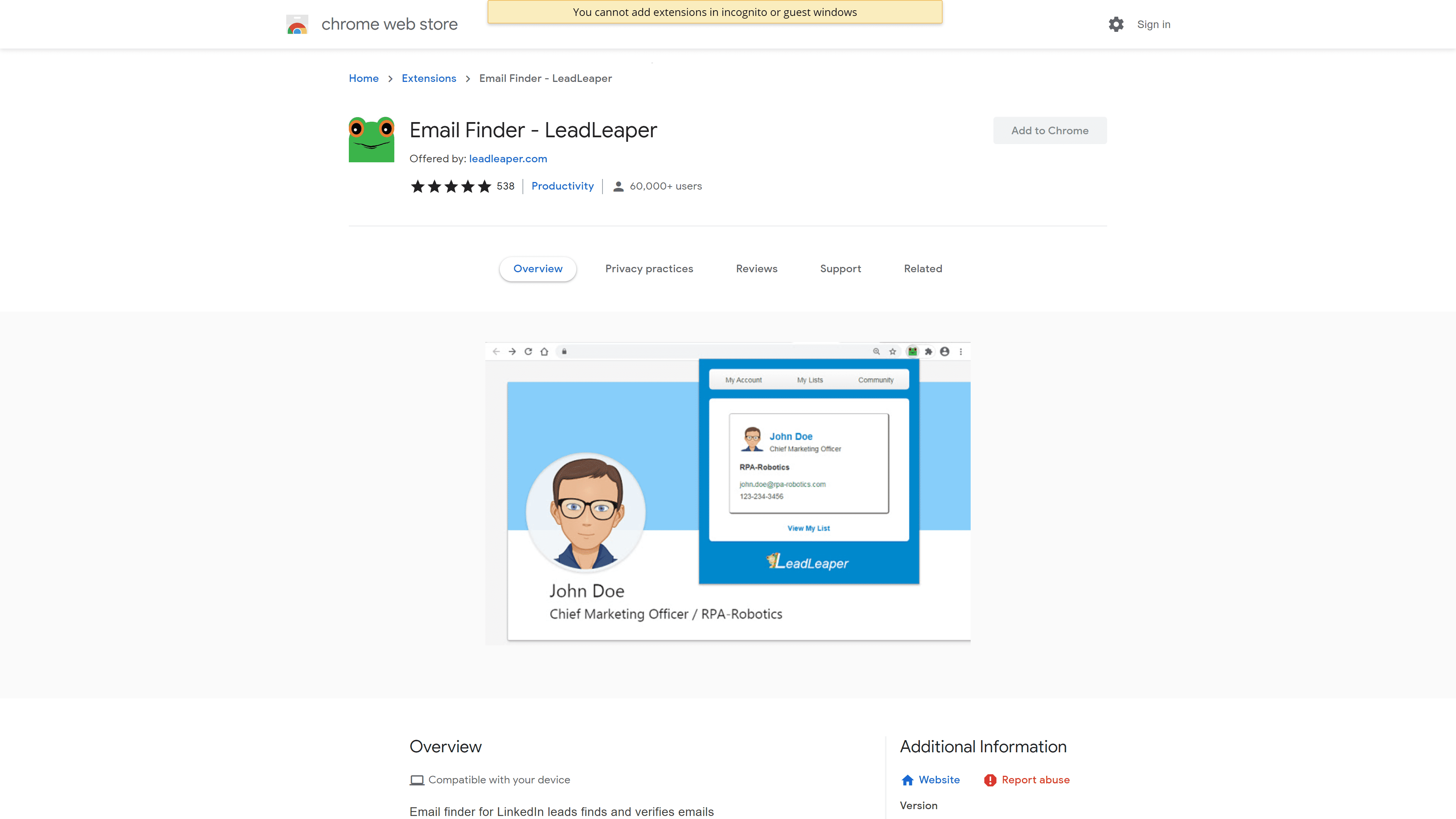 Email Finder by LeadLeaper