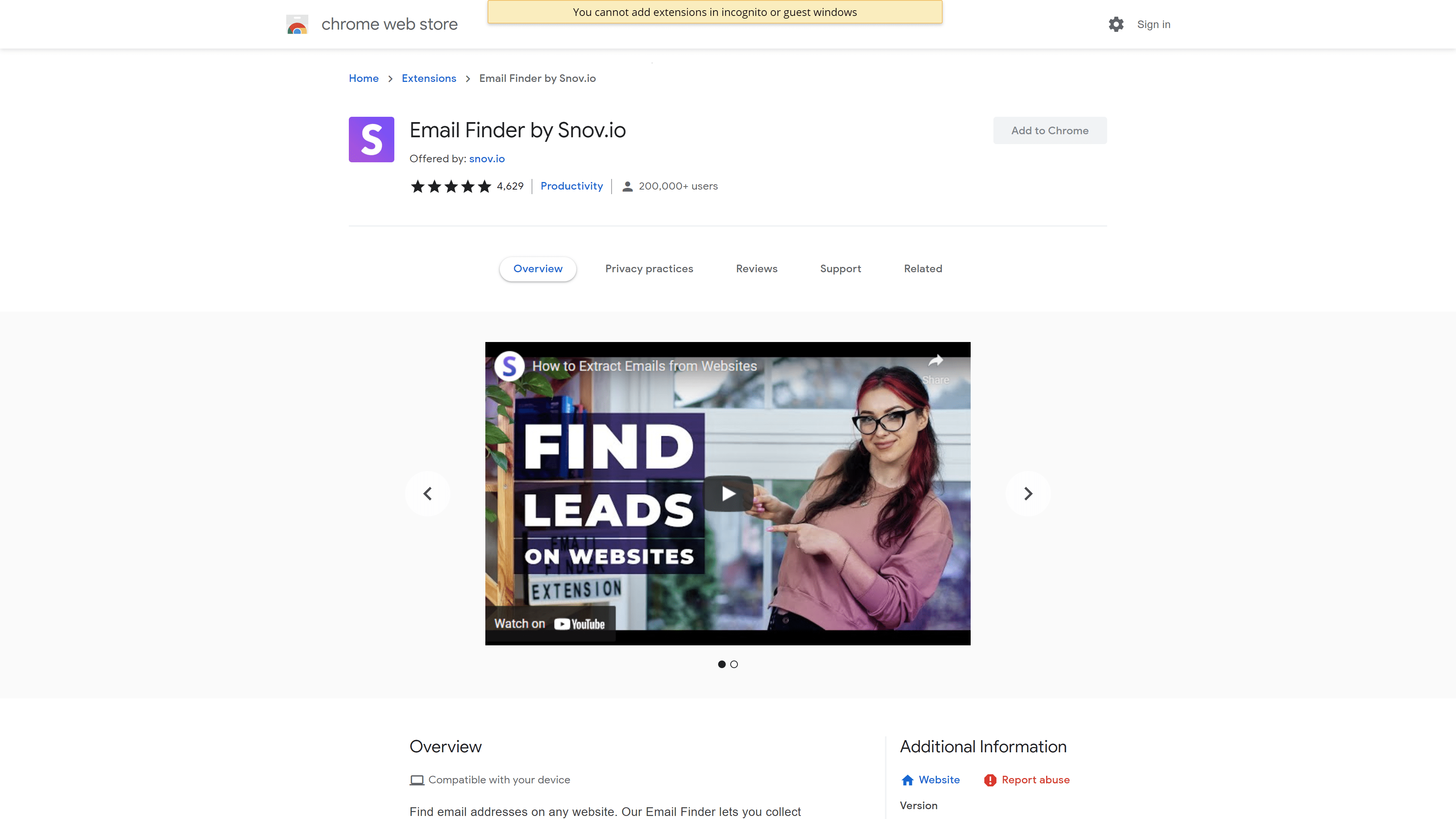 Email Finder by Snov.io