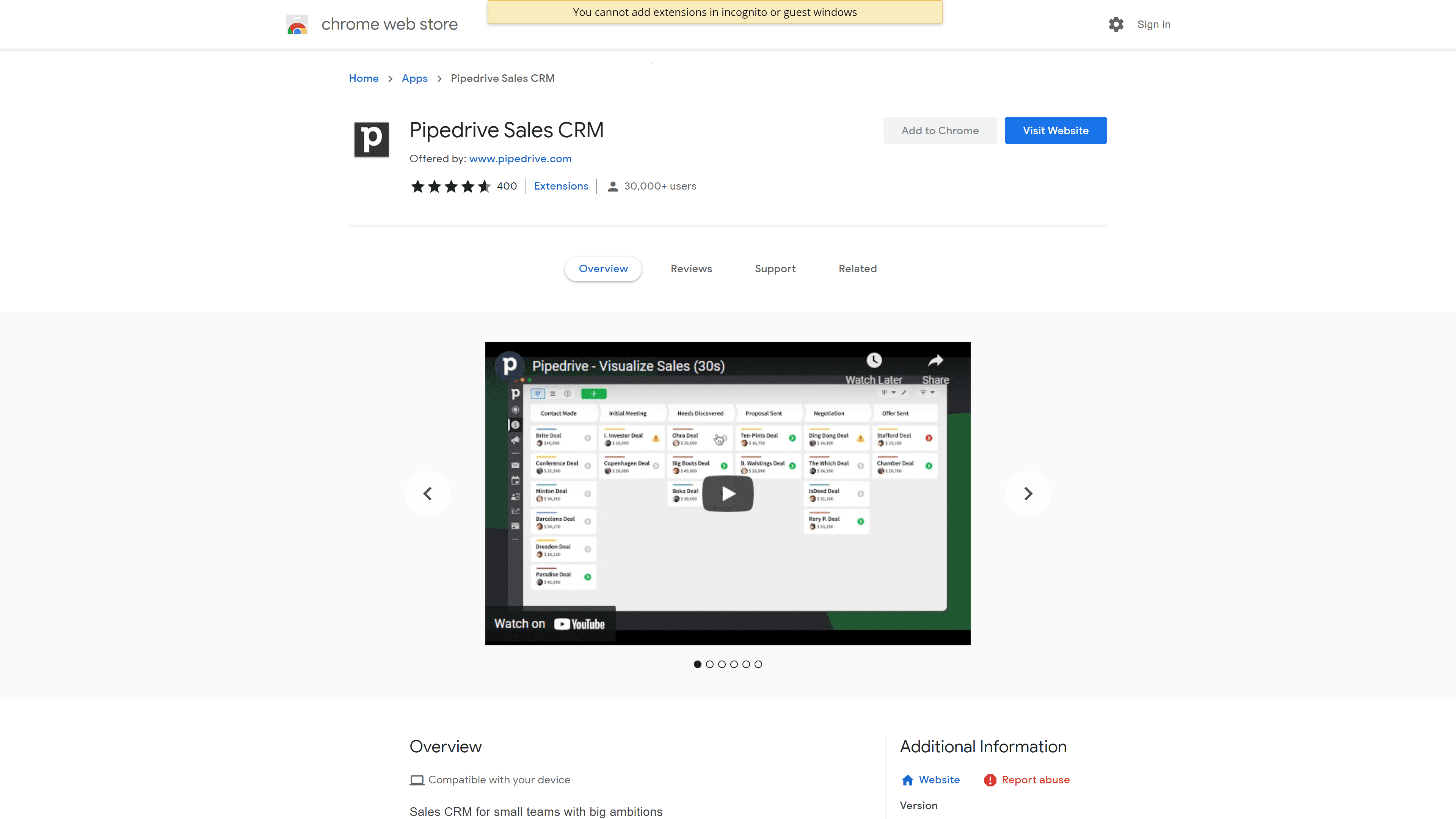 Pipedrive Sales CRM