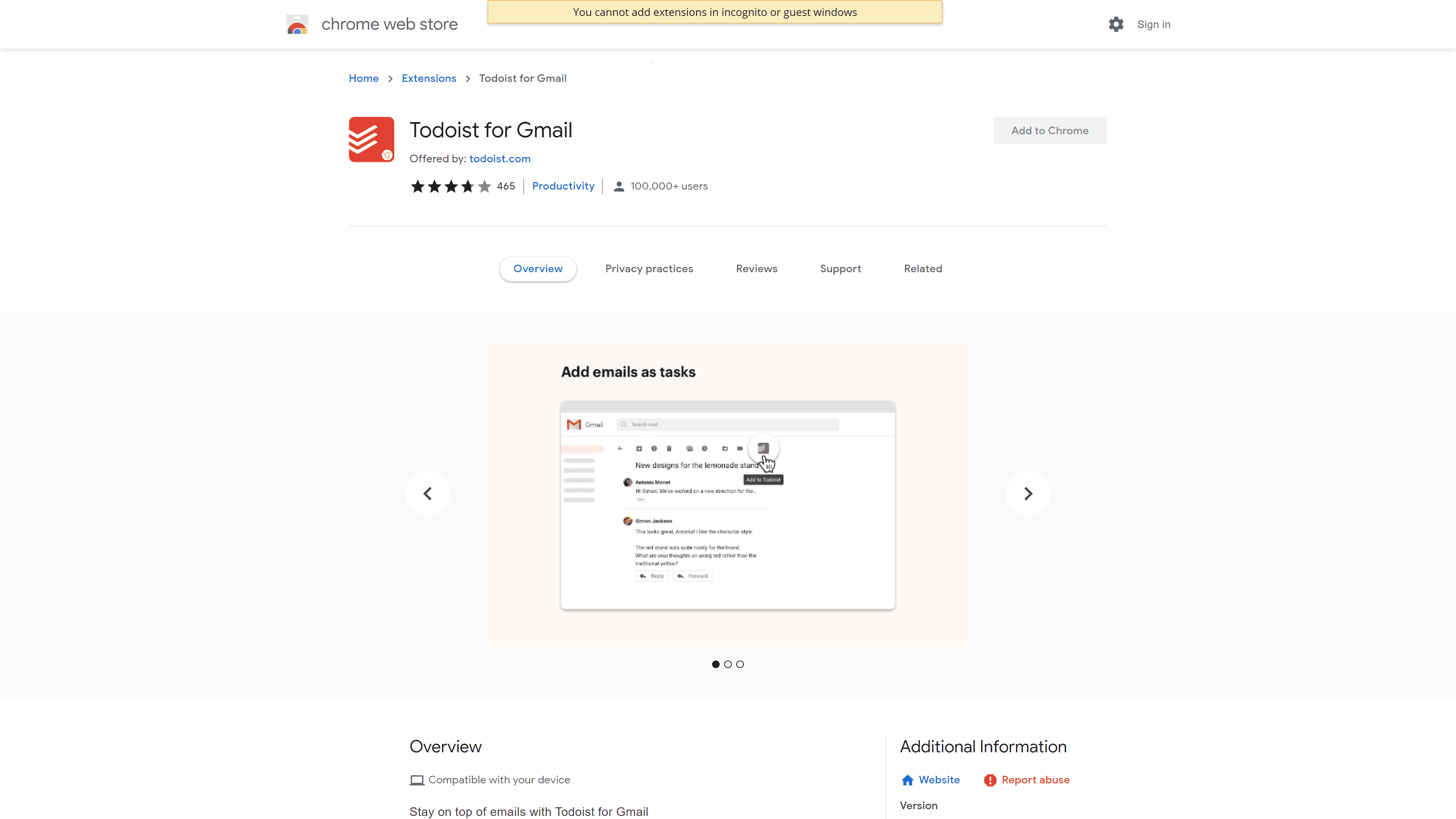Todoist for Gmail