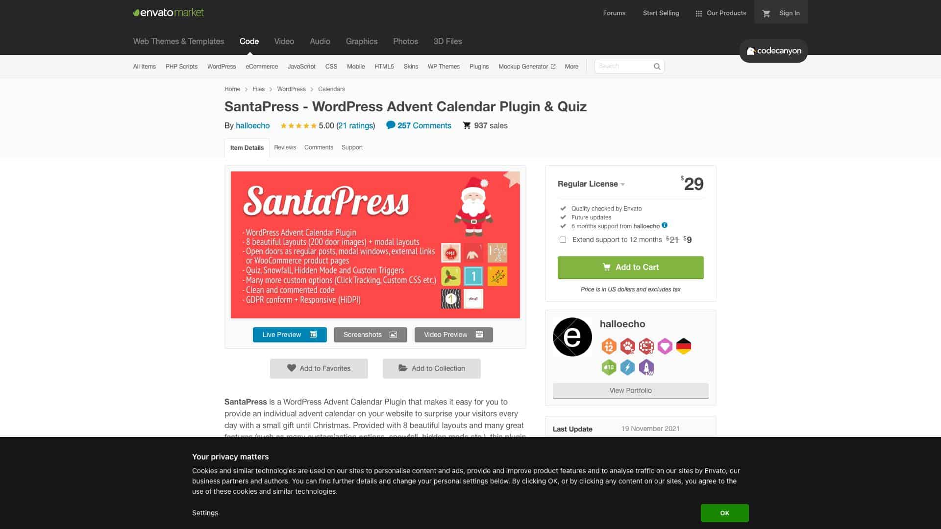 codecanyon net item santapress wordpress advent calendar plugin quiz 25193511 1647609161265